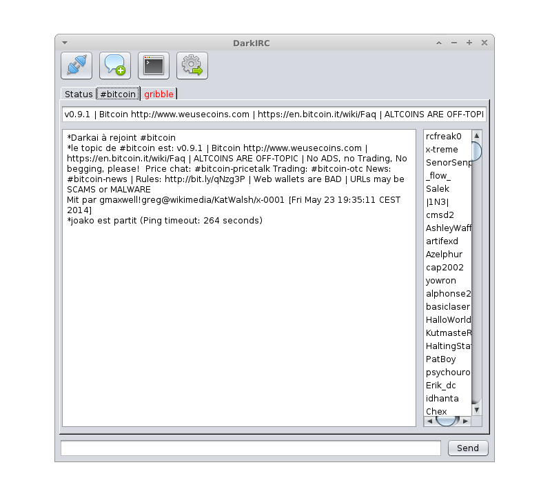 [Client IRC] DarkIRC - Client IRC en Java par GHOSTnew - page 1 ...